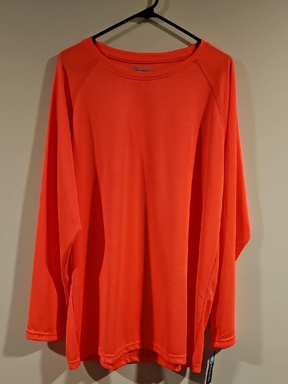 Men's Long Sleeve Performance Tee - Orange
